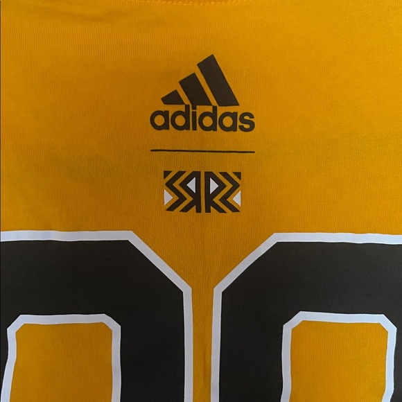 Adidas Amplifier Tee in Gold. Boston Bruins. Pasternak. #88. NWOT. Nice - Picture 3 of 5